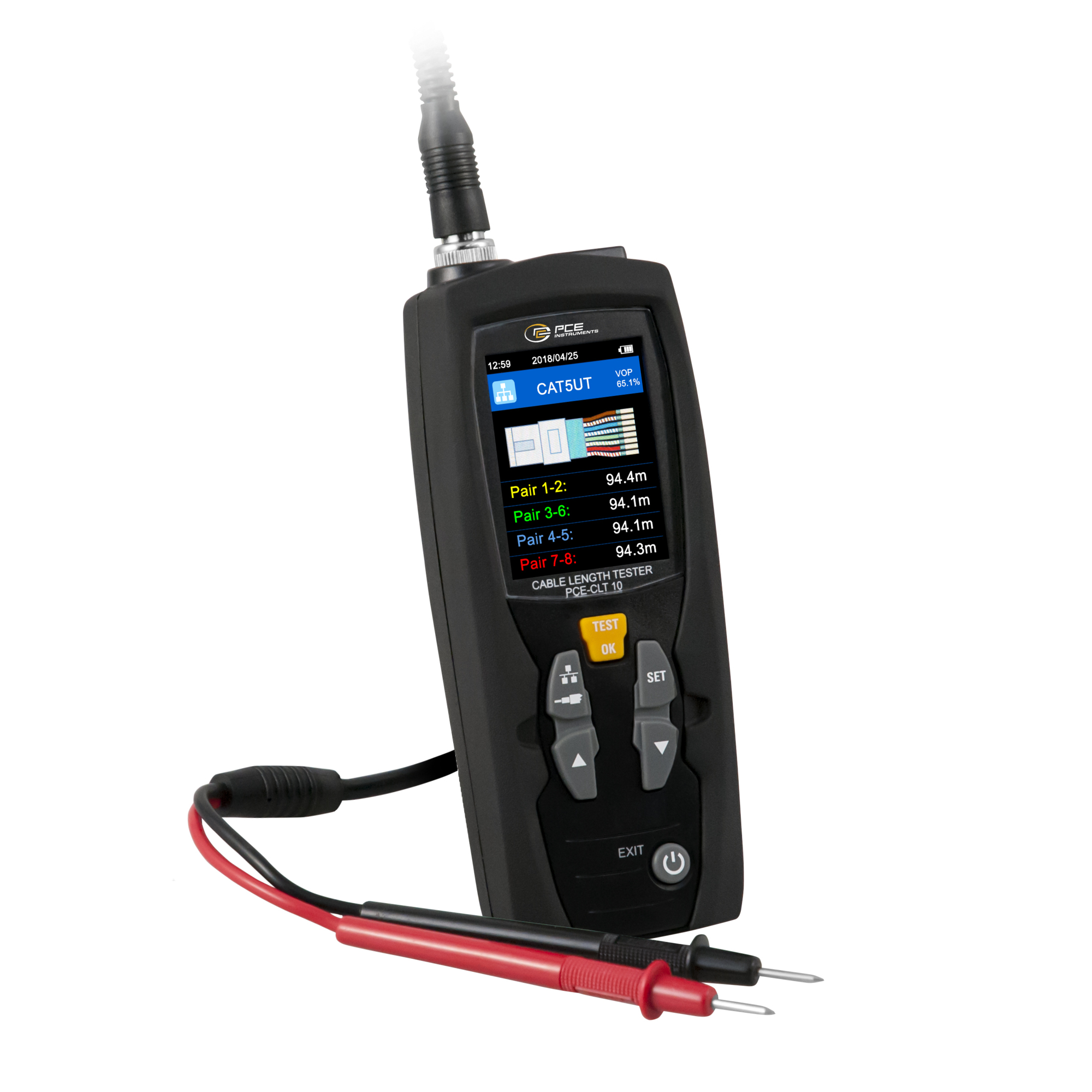 PCE Cable Length Tester — High Accuracy, Multifunctional, Model# PCE-CLT 10